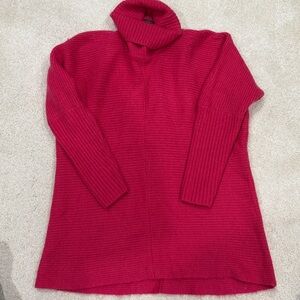 Vince Camuto Pink Turtle Neck Ribbed Sweater Size XS